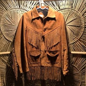 Vintage Leather Fringe Jacket